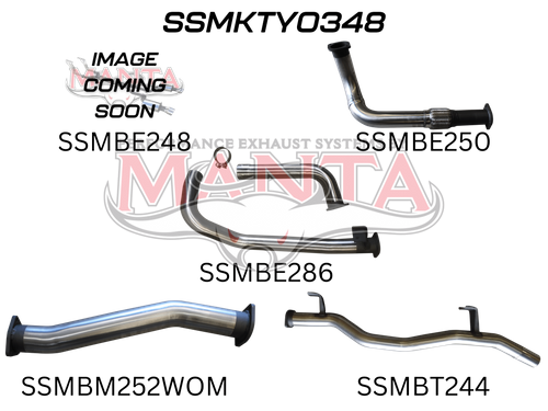 Toyota Landcruiser HZJ75, 78 3in Without Muffler to Suit DTS Turbo