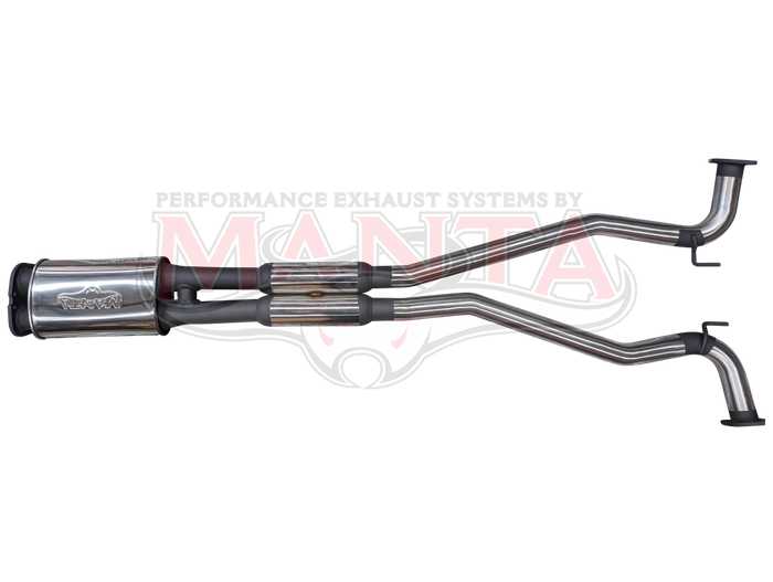 Holden Commodore VE-VF, SS Ute, Maloo, Statesman V8, 2 1/2in Dual Centre With Hot Dogs + Centre Muff