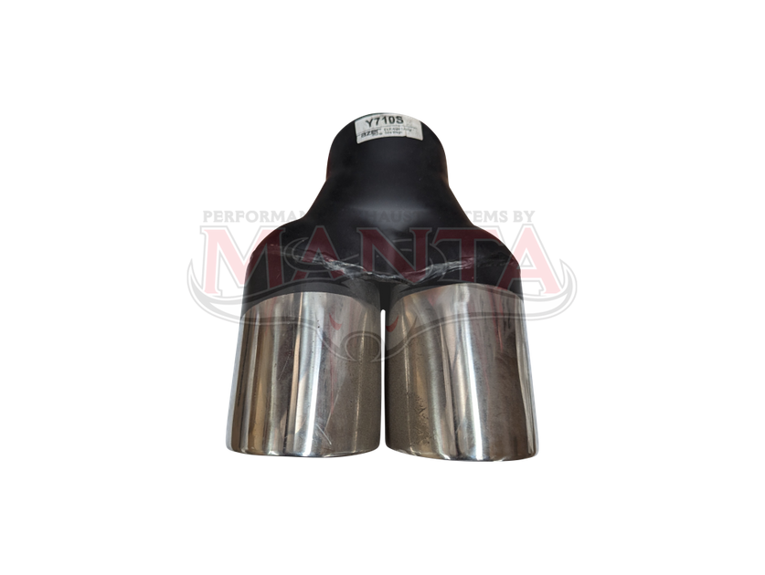 3in Inlet, Y-Piece, Twin 3 1/4in Round Outlet, 10 1/2in Long, 20 Degree ...