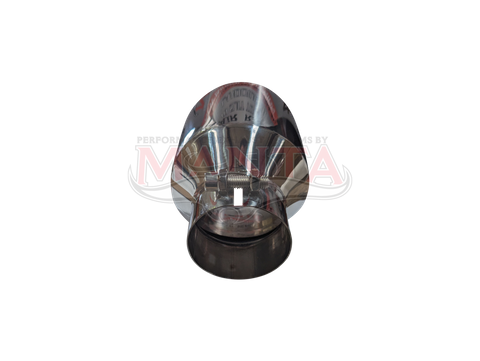 3in Inlet 5in Outlet  Angle Cut, Bolt On Stainless Steel Tip, 20 Degree