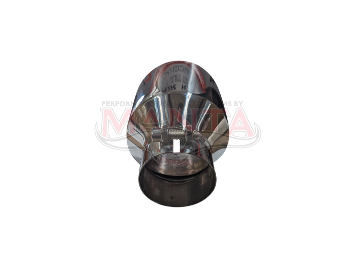 3in Inlet 5in Outlet  Angle Cut, Bolt On Stainless Steel Tip, 20 Degree