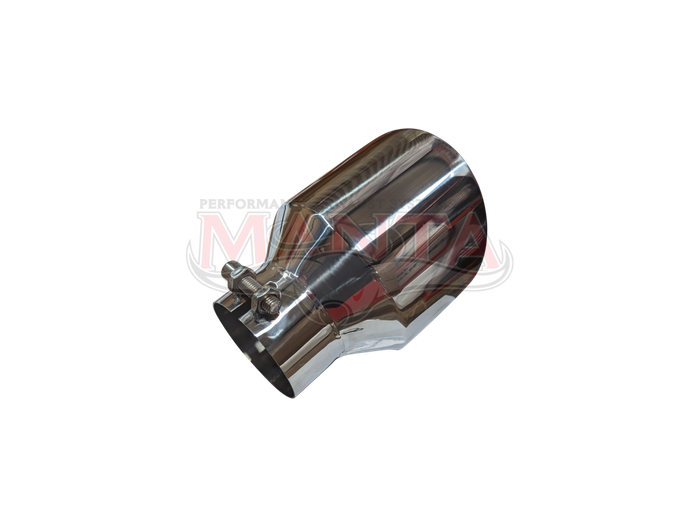 3in Inlet 5in Outlet  Angle Cut, Bolt On Stainless Steel Tip, 20 Degree