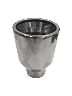 3in Inlet x 4in Outlet x 150mm - Unbranded, Rolled in With Polished Inner Cone, Stainless Steel bolt