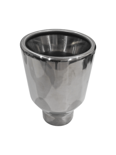 3in Inlet x 4in Outlet x 150mm - Unbranded, Rolled in With Polished Inner Cone, Stainless Steel bolt