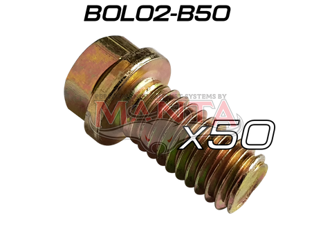 (Pack 50) 7/16in Head x &frac34;in Long. 3/8in Extractor Bolt