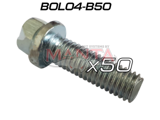 (Pack 50) M8 x 1.25p 3/8in Head x 25mm, LS Engine Commodore, 5.7L HEMI, 5.0L Mustang Extractor Bolt