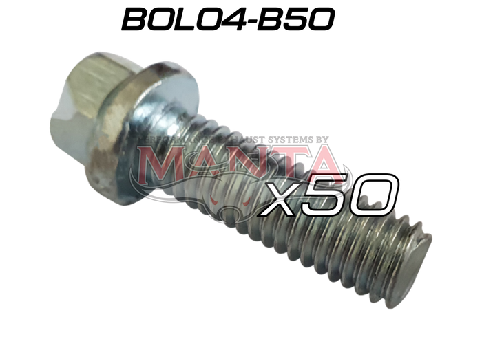 (Pack 50) M8 x 1.25p 3/8in Head x 25mm, LS Engine Commodore, 5.7L HEMI, 5.0L Mustang Extractor Bolt