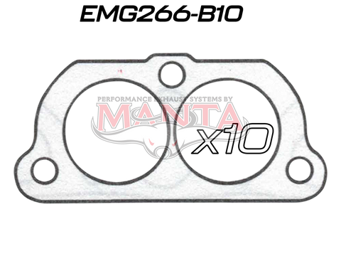 (Pack 10) Genie Toyota/Commodore VL V8 3 Bolt, 2 Port Secondary Gasket