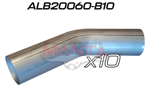 (Pack 10) 2IN (50.8MM) 60 DEG ALUMINISED MANDREL BEND