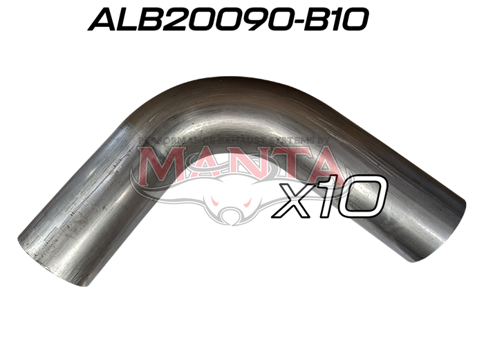 (Pack 10) 2IN (50.8MM) 90 DEG ALUMINISED MANDREL BEND