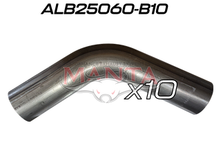 (Pack 10) 2 1/2in (63.5mm) 60deg Aluminised Mandrel Bend