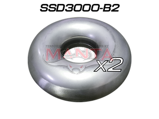 (Pack 2) 3in Stainless Steel Donut