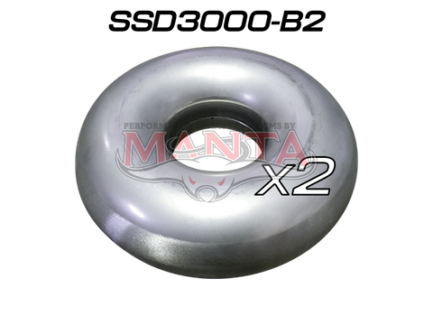 (Pack 2) 3in Stainless Steel Donut