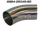 (Pack 5) 2.5in (63.5mm) 45deg Std Leg 409g Stainless Mandrel Bend