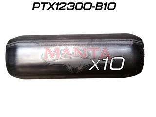 (Pack 10) 3in (76mm), 12in Long, Spigotless Perforated Hotdog Resonator, Aluminised Steel