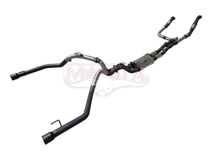 Ford Next Gen Ranger Raptor V6 Twin 3in Turbo Back Exhaust with Hi-Flow Cats and Bimodal Integration