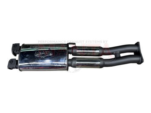 Ford Raptor 3.0L Twin Turbo V6, 3in Dual Muffler Assembly Incl Factory Bi-Modal Functions