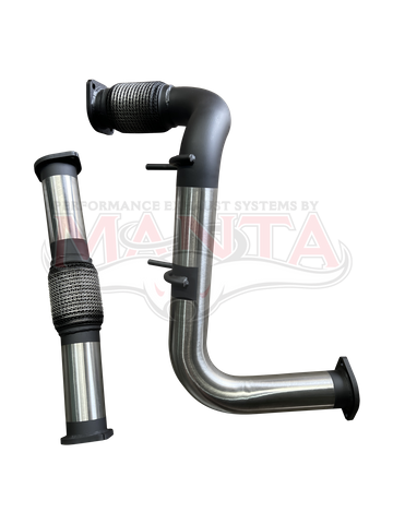 Ford Raptor 3.0L Twin Turbo V6, 3in Dual Y-Section Con Pipes From Dump Pipe Assemblies