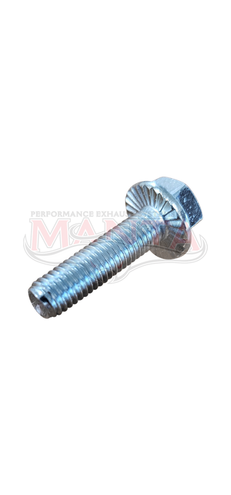 M8 x 1.25p x 30mm, 8.8 Flange Head, Serrated Silver Zinc Extractor Bolt. Max Torque 15.5 Nm