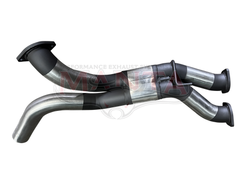 Ford Raptor 3.0L Twin Turbo V6, 3in Dual Over Axle Merge Pipe