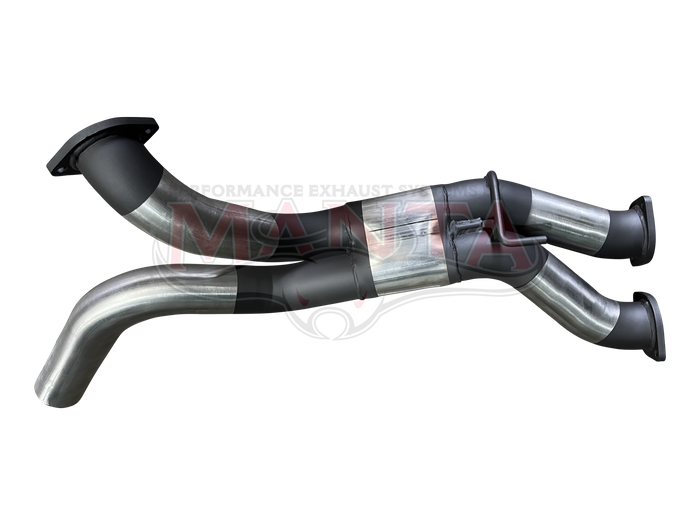 Ford Raptor 3.0L Twin Turbo V6, 3in Dual Over Axle Merge Pipe