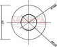 2 1/4in, 5in Round Centre/Centre, 12in (300mm) Long, Megaflow Muffler - Medium - Aluminised Steel