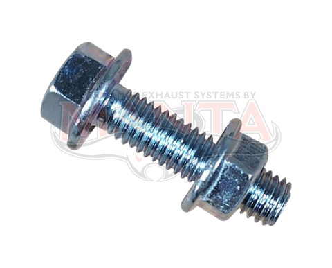 M8 x 1.25p x 30mm Clear Zinc Bolt & Flanged Nut. Max Torque 15.5 Nm