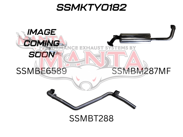 Toyota Landcruiser HZJ80 4.2L Diesel Manifold Back 2.5in Exhaust System