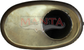3in, 8in x 5in Oval Offset/Centre, 16in (400mm) Long, Megaflow Muffler - Medium - Stainless Steel