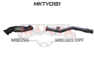 USE MKTY0296CAT: VDJ79, VDJ76 V8 4.5L, 3in DPF Replacement With Cat