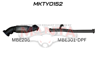 USE MKTY0296: VDJ79, VDJ76 V8 4.5L, 3in DPF Replacement Without Cat