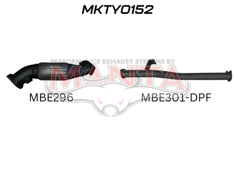 USE MKTY0296: VDJ79, VDJ76 V8 4.5L, 3in DPF Replacement Without Cat