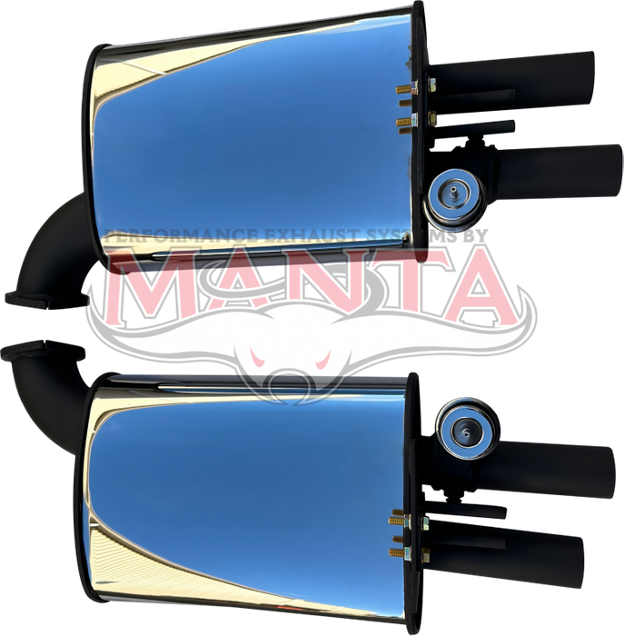 VE Sedan 3in Rear Mufflers (pair) - With Vacuum Bimodal