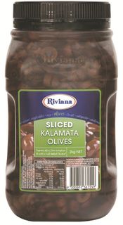 Olives SLICED Kalamata 2kg Jar
