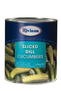 Dill Cucumbers Sliced "Riviana" A10tin