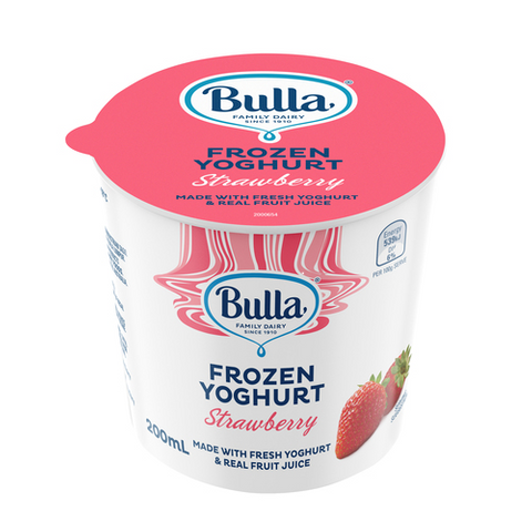 Yoghurt Cups Froz Strawberry"Bulla"200ml