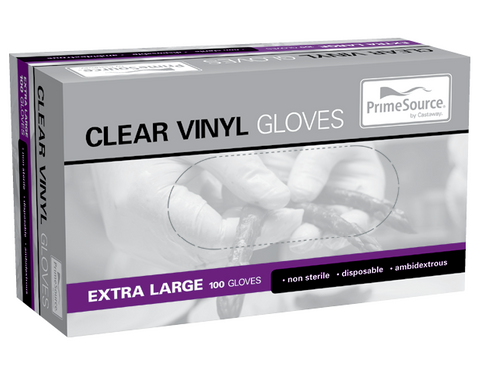 Gloves Vinyl X/Large Powder Free100
