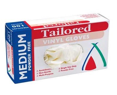 Gloves Vinyl Medium Powder Free 100