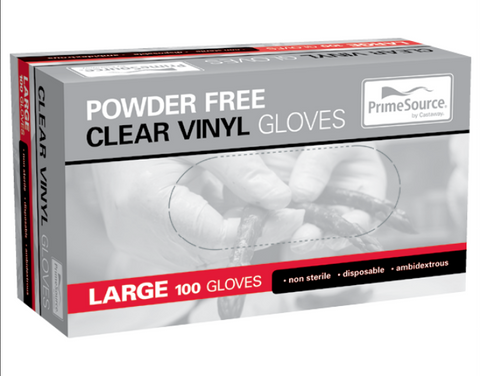 Gloves Vinyl Large Powder Free 100