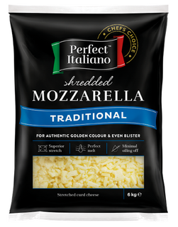 Cheese Shredded Mozz 6KG PERFECT Italian