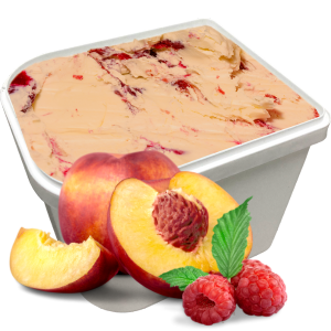 Ice Cream 2.5Lt TRAY Peach Melba Ripple