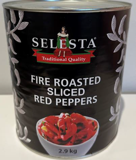 Peppers SLICED Strips Red FRst 2.9kg Tin