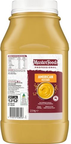 Mustard American "Masterfoods" 2.5kg