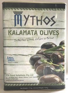 Olives SLICED Kalamata 10kg Tin