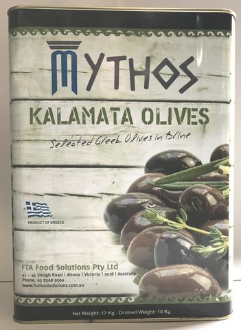 Olives SLICED Kalamata 10kg Tin