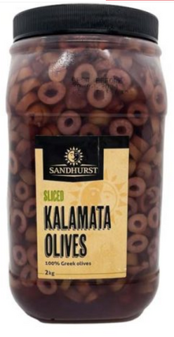 Olives SLICED Kalamata 2kg Jar