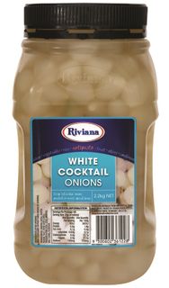 Onions Cocktail White 2.2kg Jar "Riviana