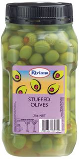 Olives Stuffed 2kg Jar "Riviana"