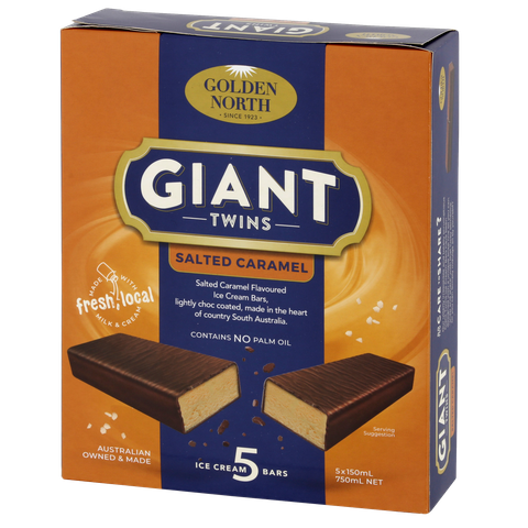 Giant Twins 5 Pack Salt Caramel GN 5x150