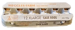 Eggs 1 DOZ 58gram (700gm) "Meggles"